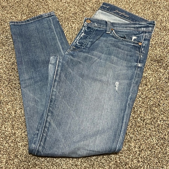 7 For All Mankind Buttonfly Josefina Jeans - Picture 1 of 6